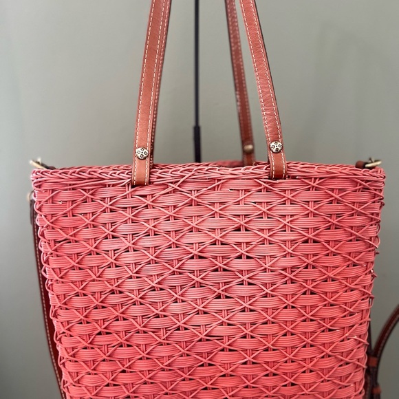 Handbags - Patricia Nash Coral Woven Tote Bag